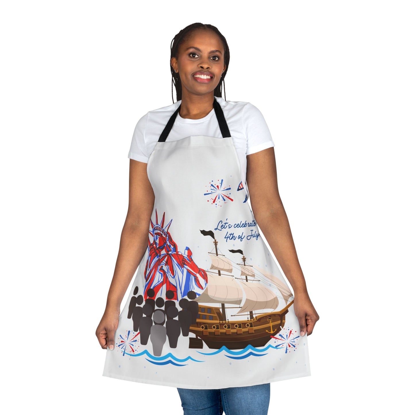 4th of July Apron for July 4th, BBQ, Family Gatherings, Holiday Celebrations, Cooking Lovers