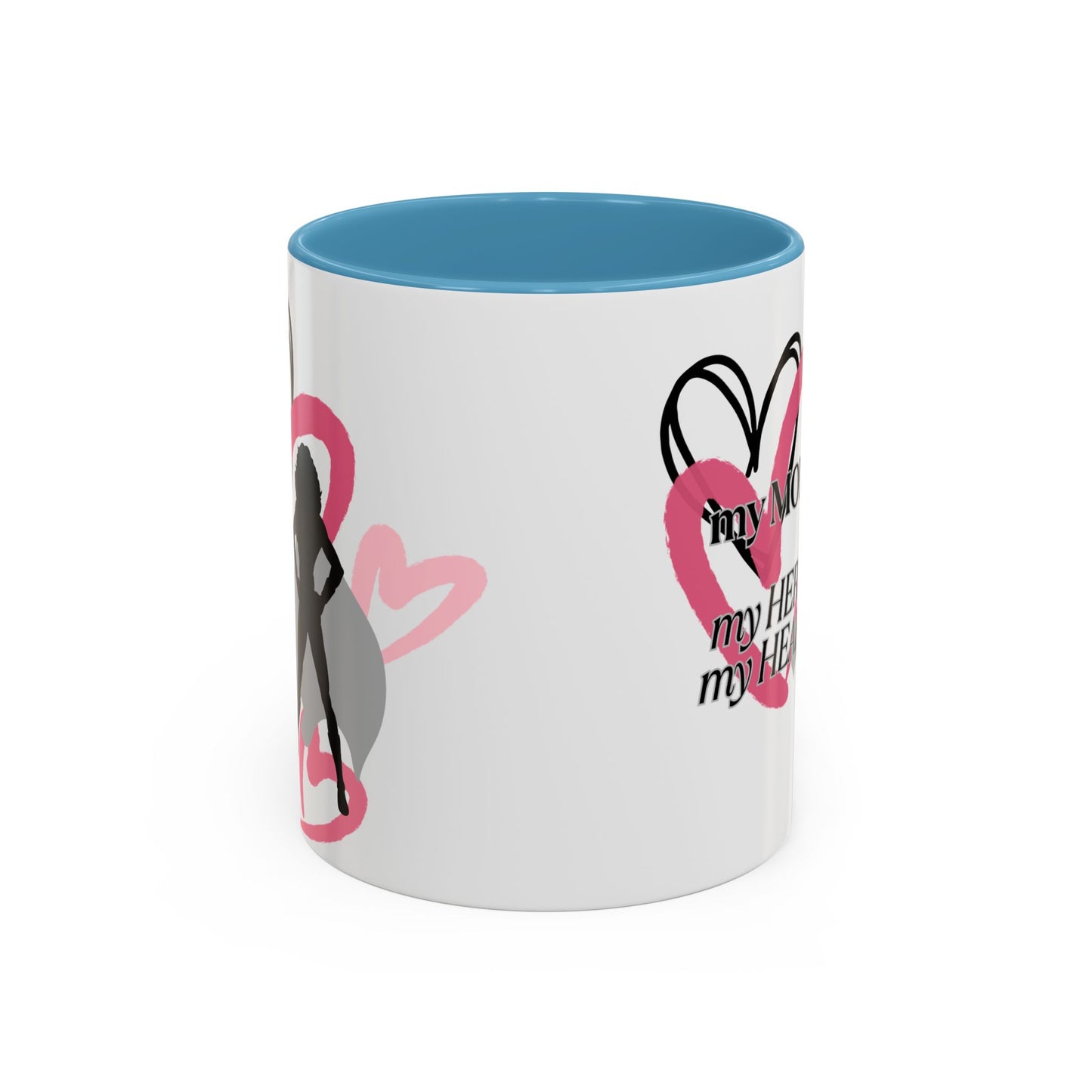 My Mom My Hero My Heart Coffee Mug - Heartfelt Gift for Mother's Day