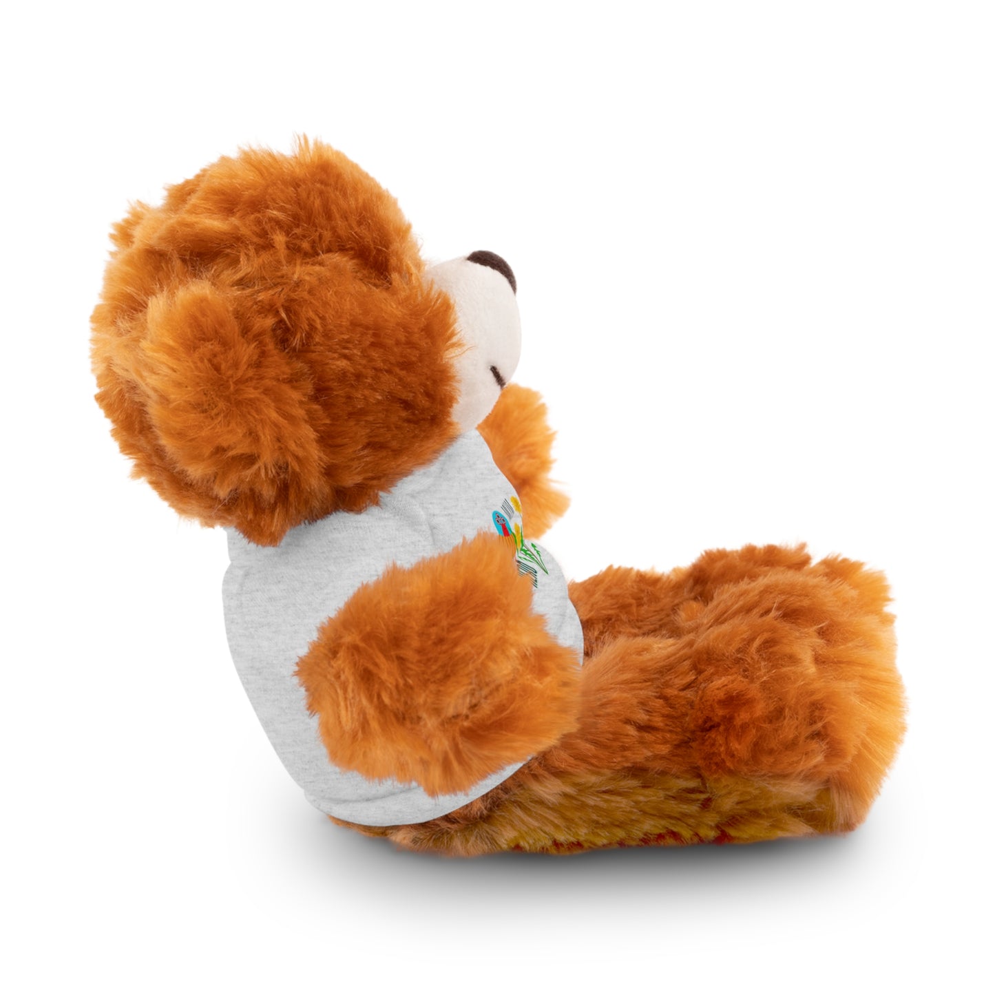 MOM is my Hero Stuffed Animal Tee Bear - Perfect Gift for Kids & Celebrations