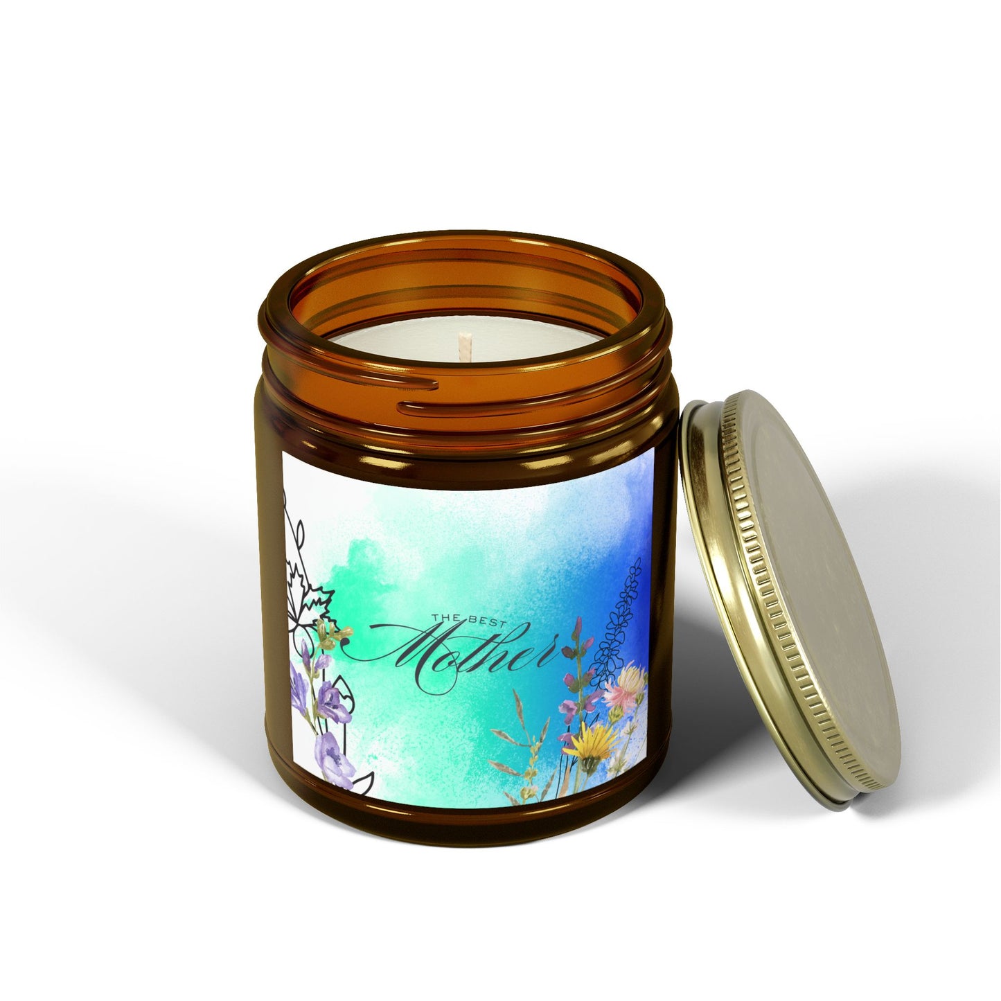 Best Mom Scented Candle - Coconut Apricot Wax (4oz, 9oz)