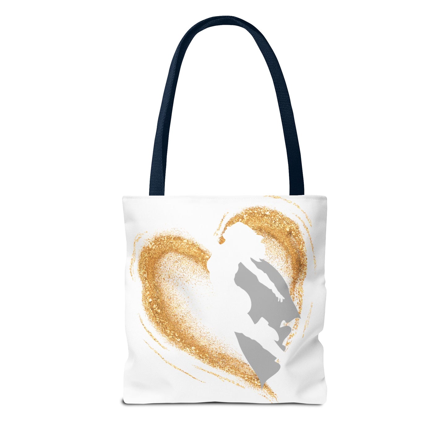 My Mom, My Hero Tote Bag - Heart Design for Mother's Day and Everyday Use