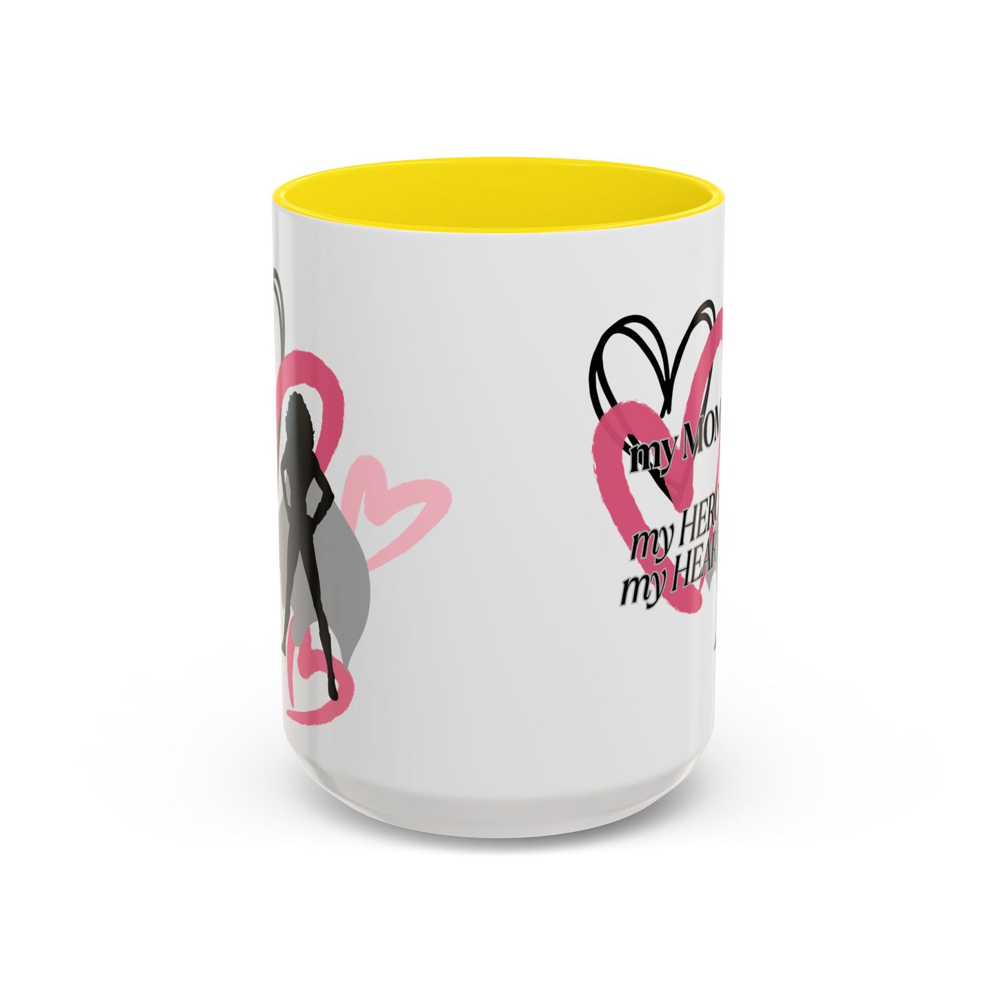 My Mom My Hero My Heart Coffee Mug - Heartfelt Gift for Mother's Day