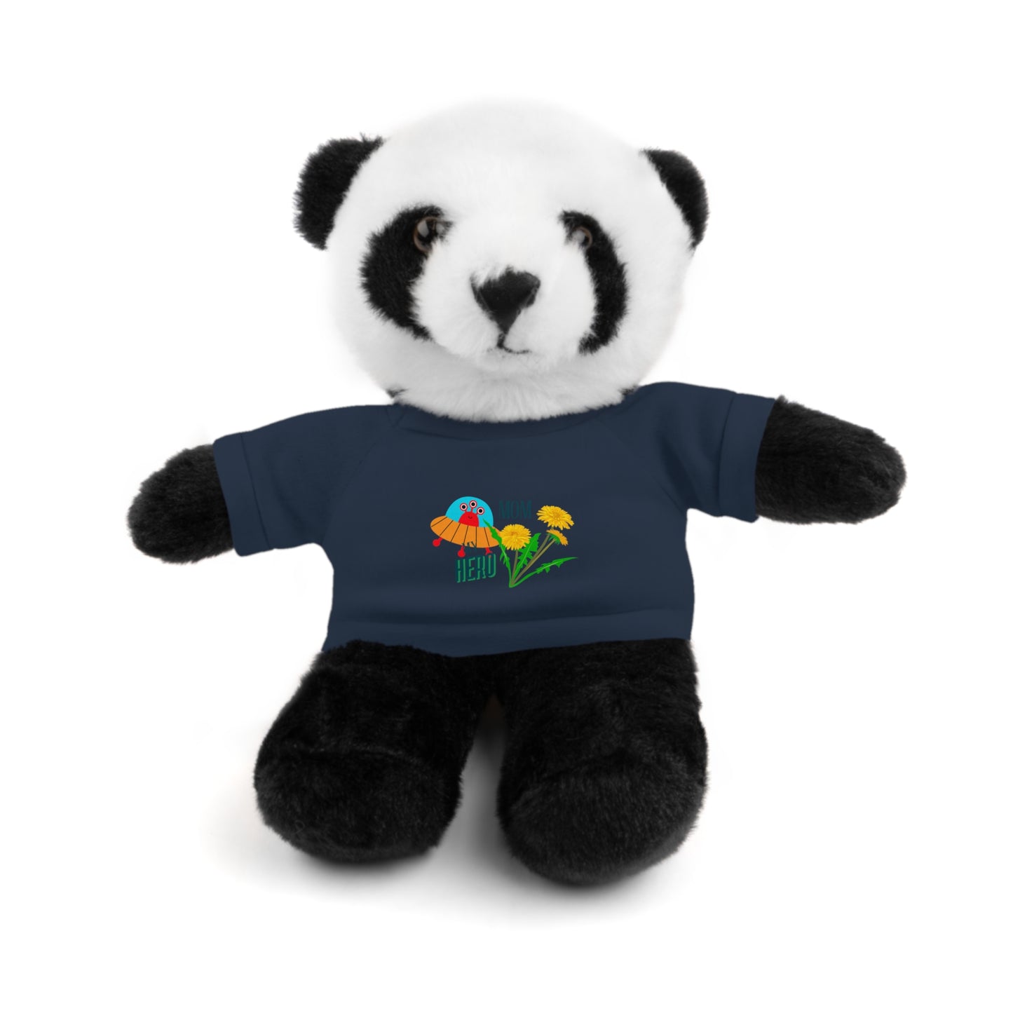 MOM is my Hero Stuffed Animal Tee Bear - Perfect Gift for Kids & Celebrations
