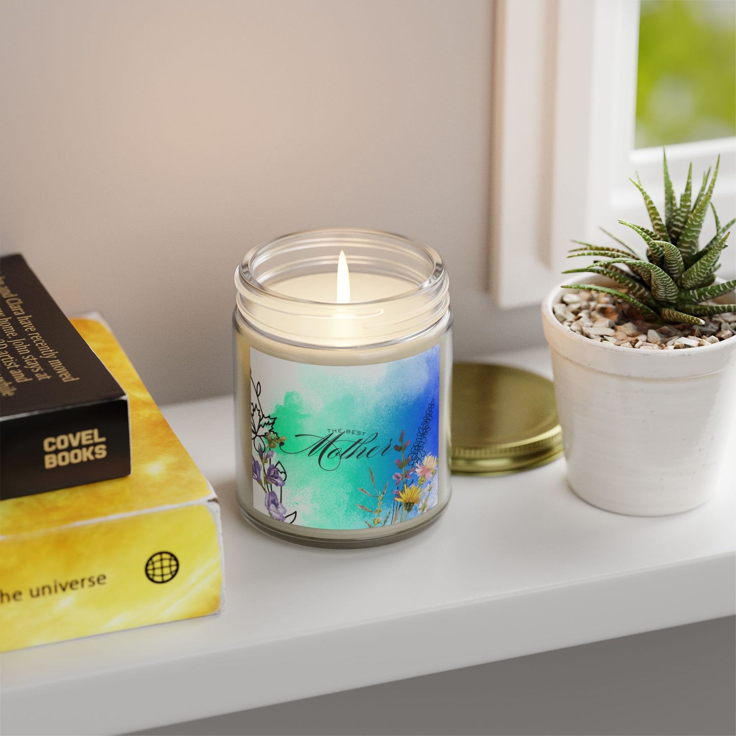 Best Mom Scented Candle - Coconut Apricot Wax (4oz, 9oz)