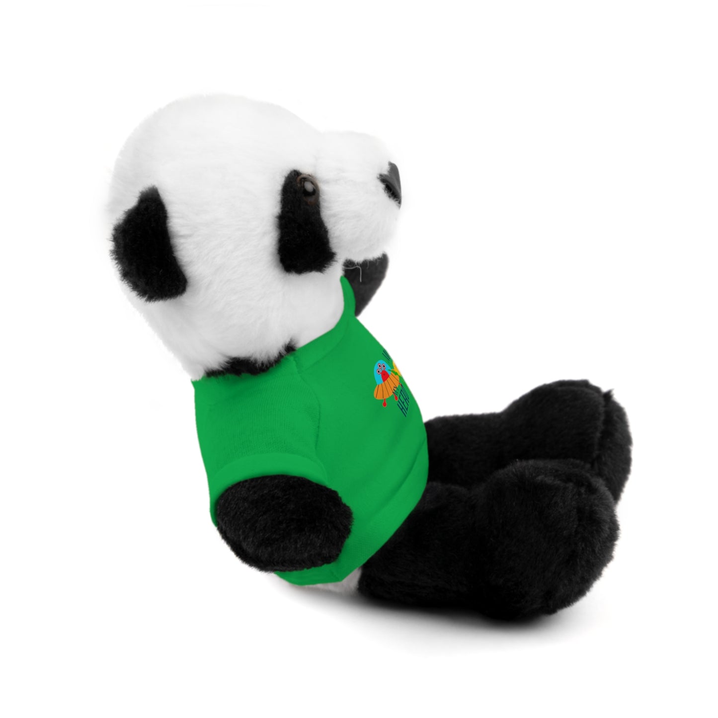 MOM is my Hero Stuffed Animal Tee Bear - Perfect Gift for Kids & Celebrations