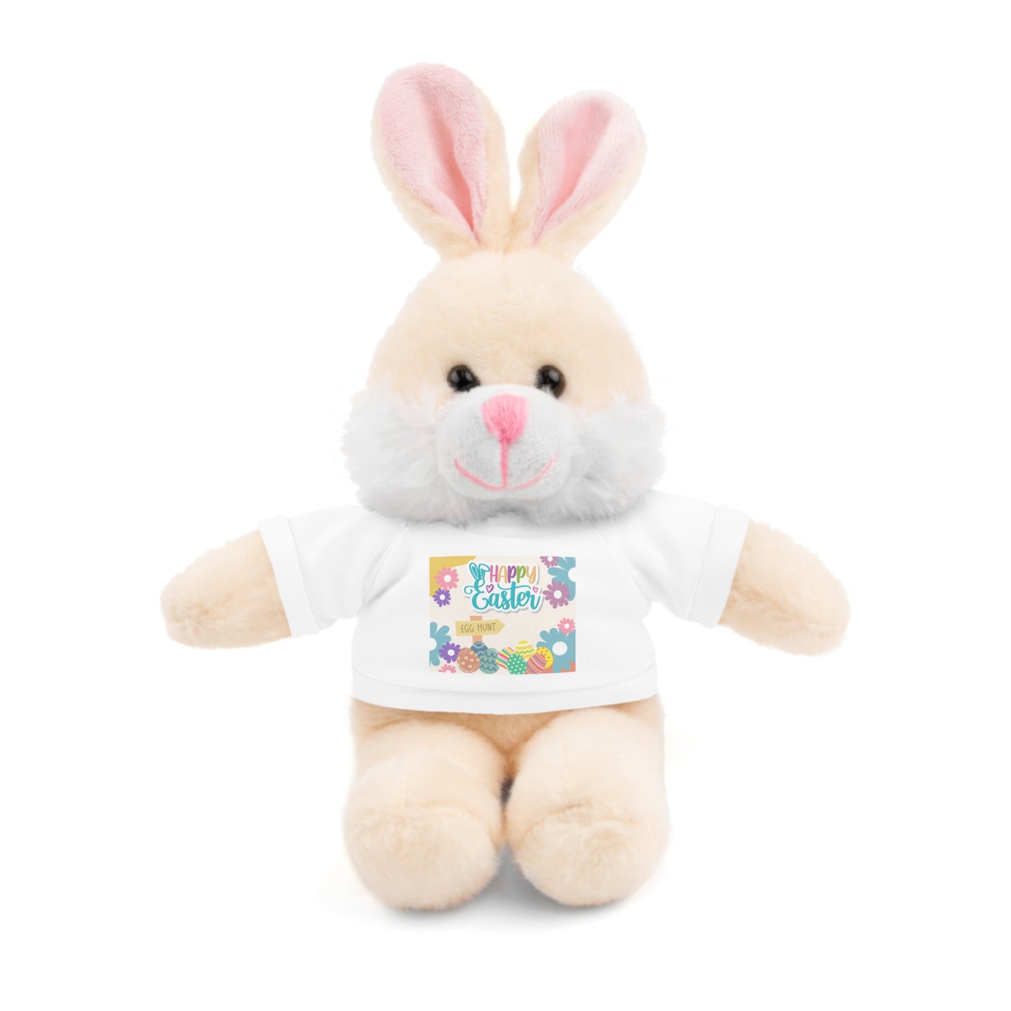 Happy Easter Stuffed Animal with T-Shirt
