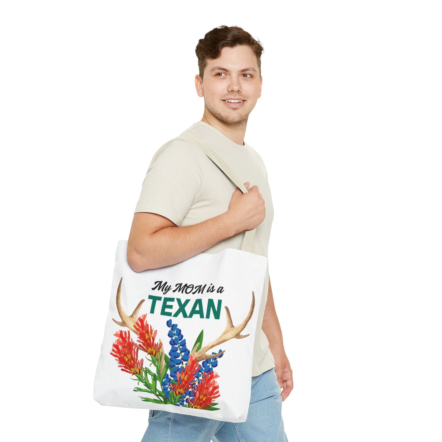 Texas MOM Floral Tote Bag - Perfect for Mother's Day or Southwestern Style Lovers