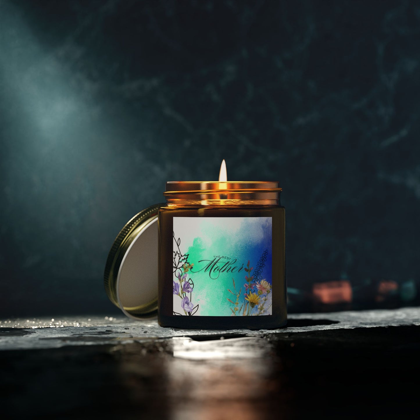 Best Mom Scented Candle - Coconut Apricot Wax (4oz, 9oz)