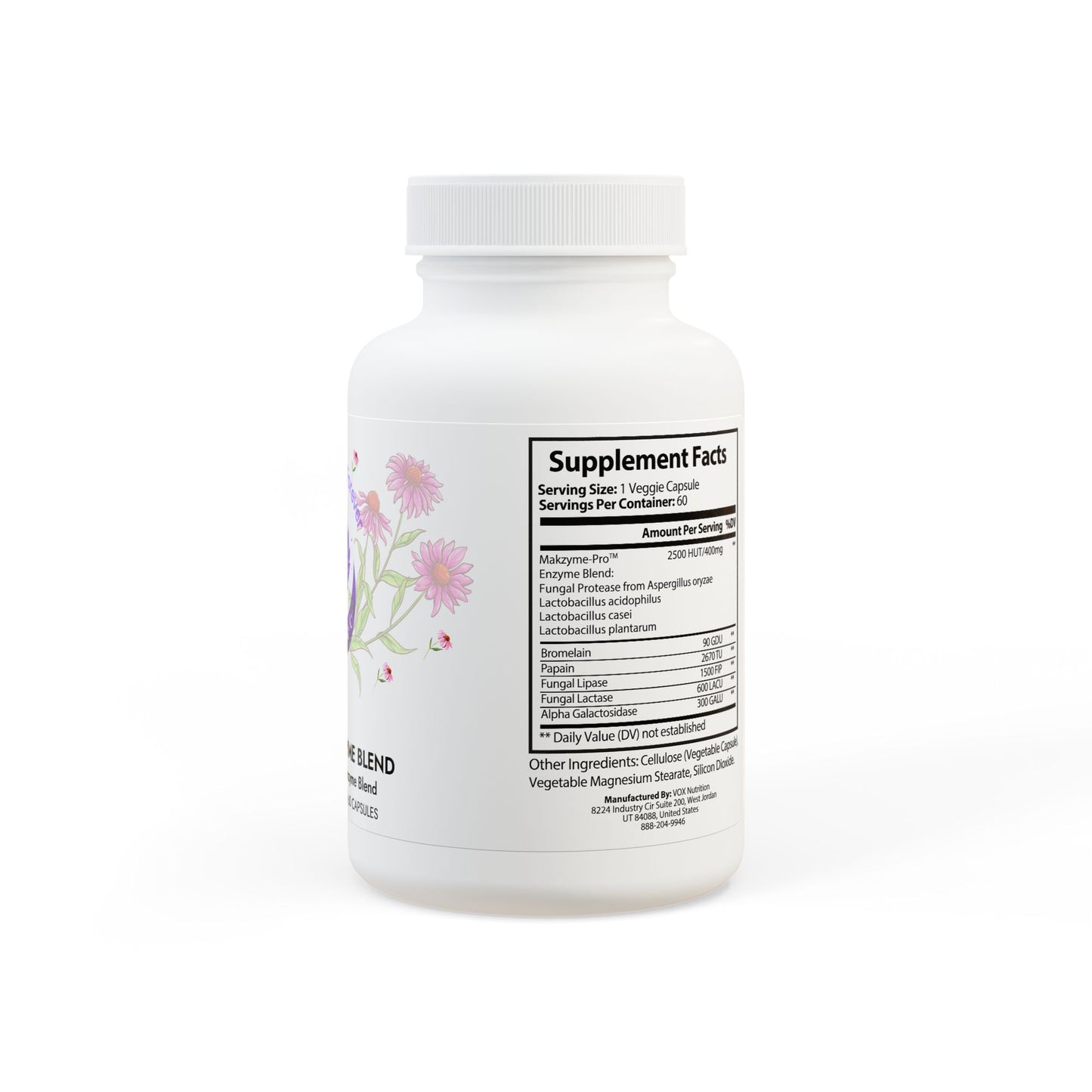 Digestive Enzyme Blend Supplement (60 Capsules)