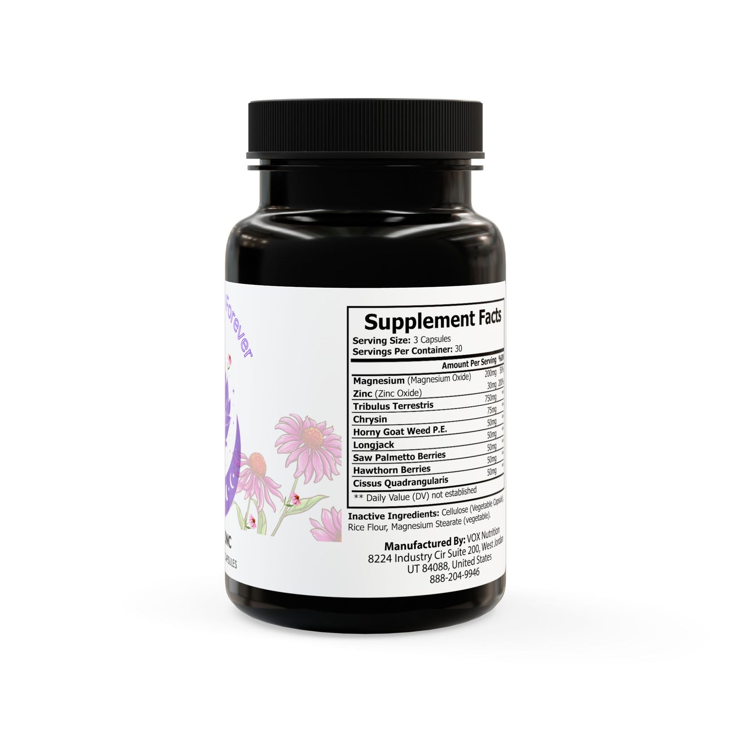 Mega Magnesium Zinc Supplement (90 Capsules)