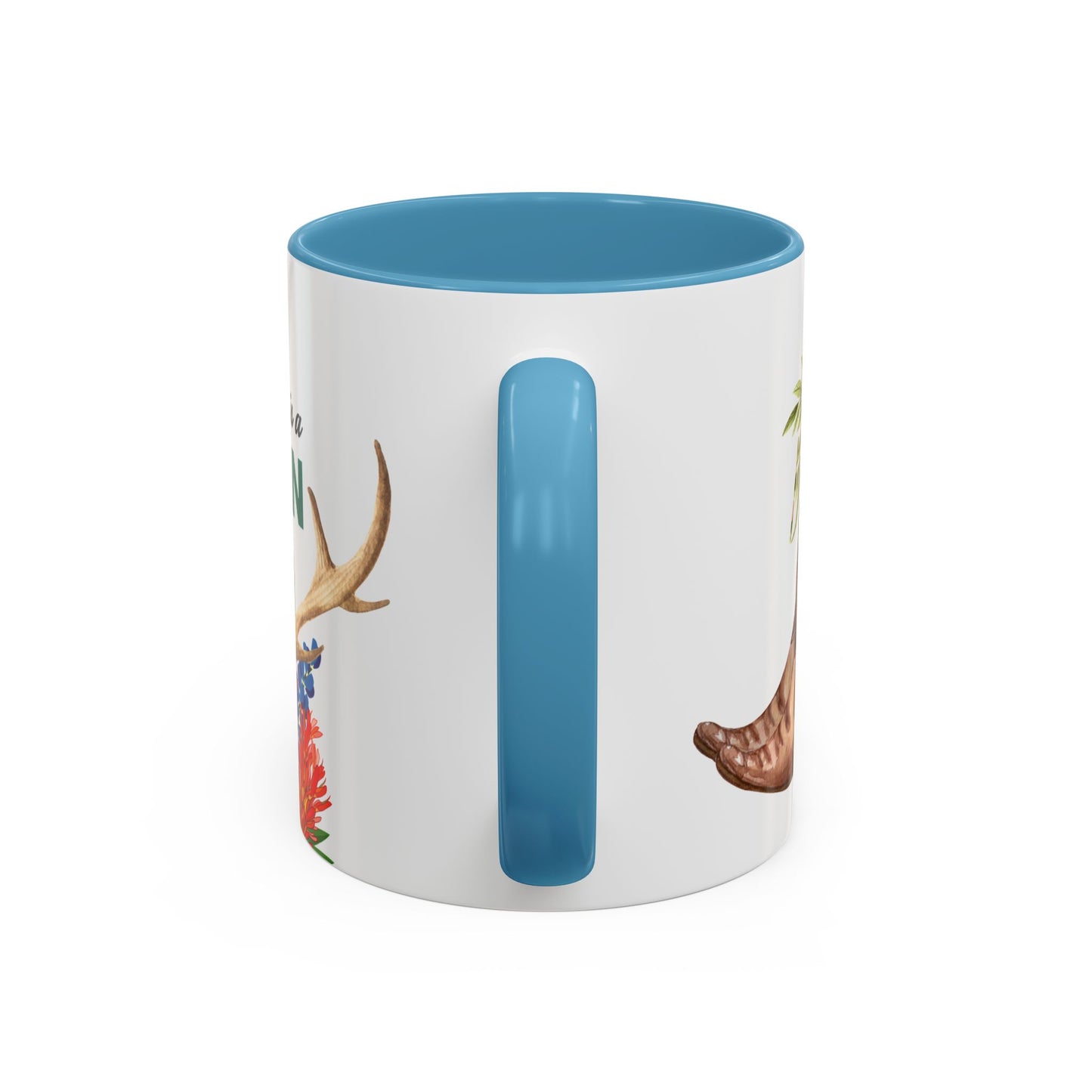Texas MOM Accent Coffee Mug - Vibrant Floral Design for Mothers Day