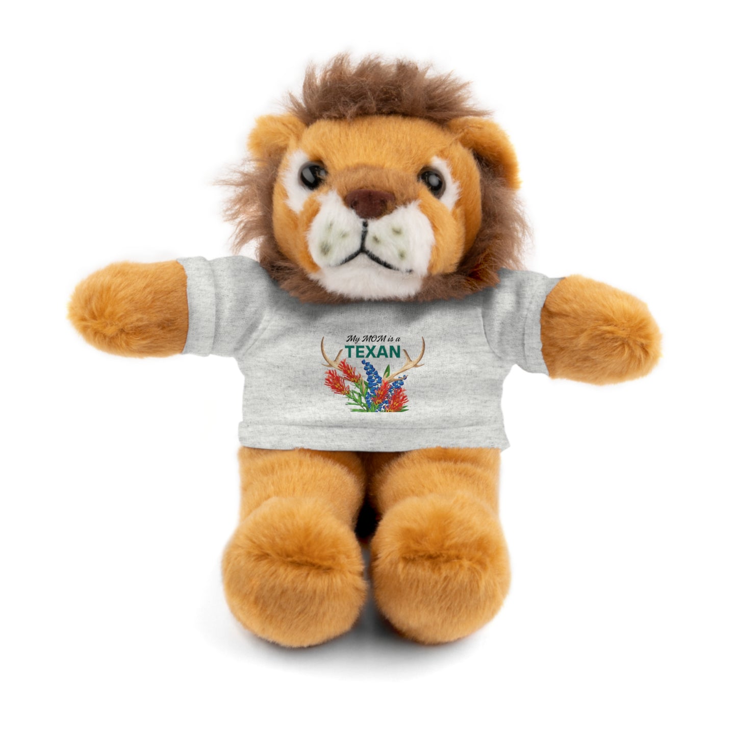 Texas MOM-Themed Stuffed Animal with Tee - Perfect Gift for Kids and Collectors
