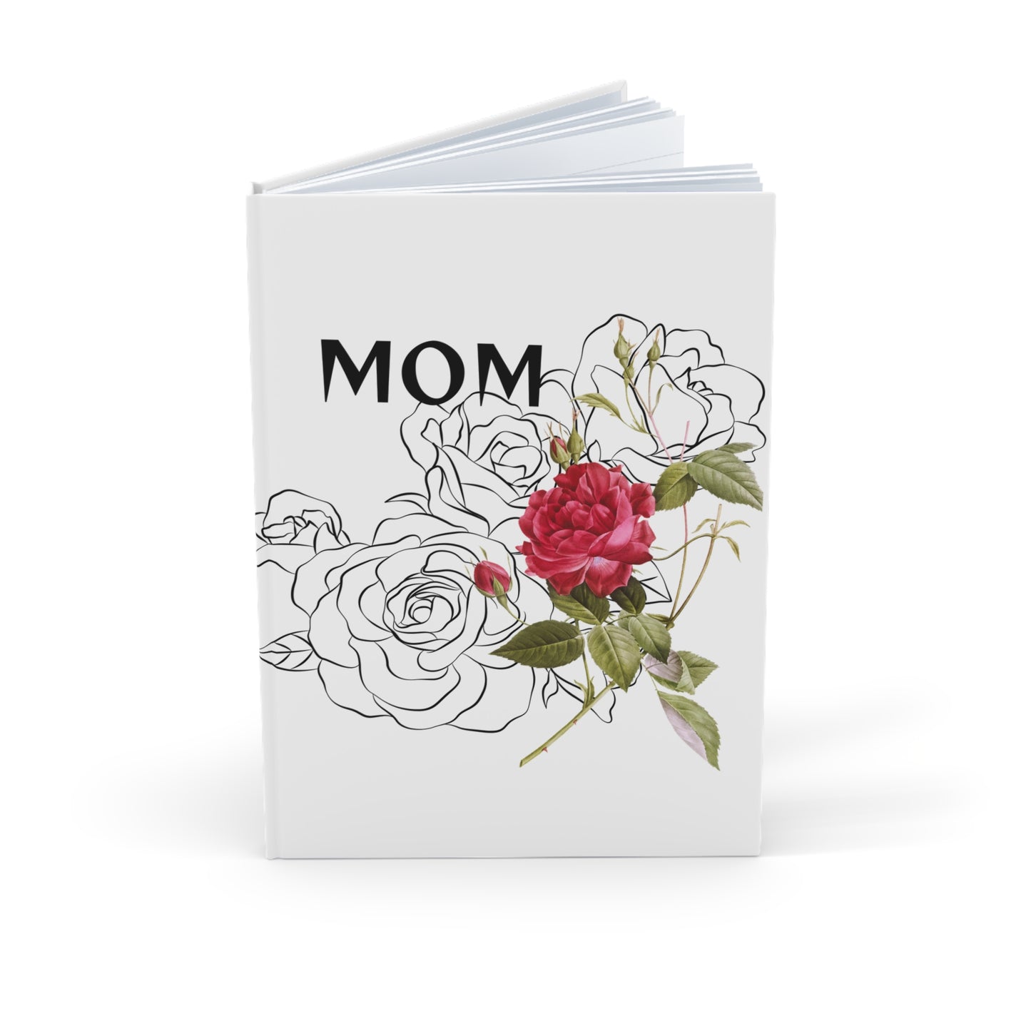 Special Mom Elegant Floral Hardcover Journal for Moms - A5 Size