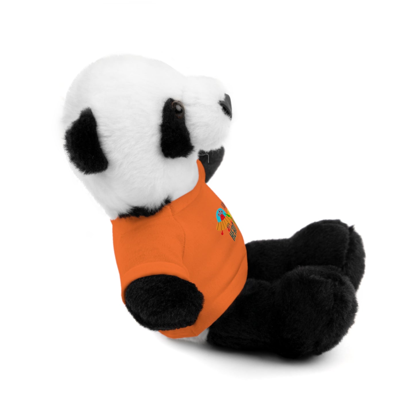 MOM is my Hero Stuffed Animal Tee Bear - Perfect Gift for Kids & Celebrations