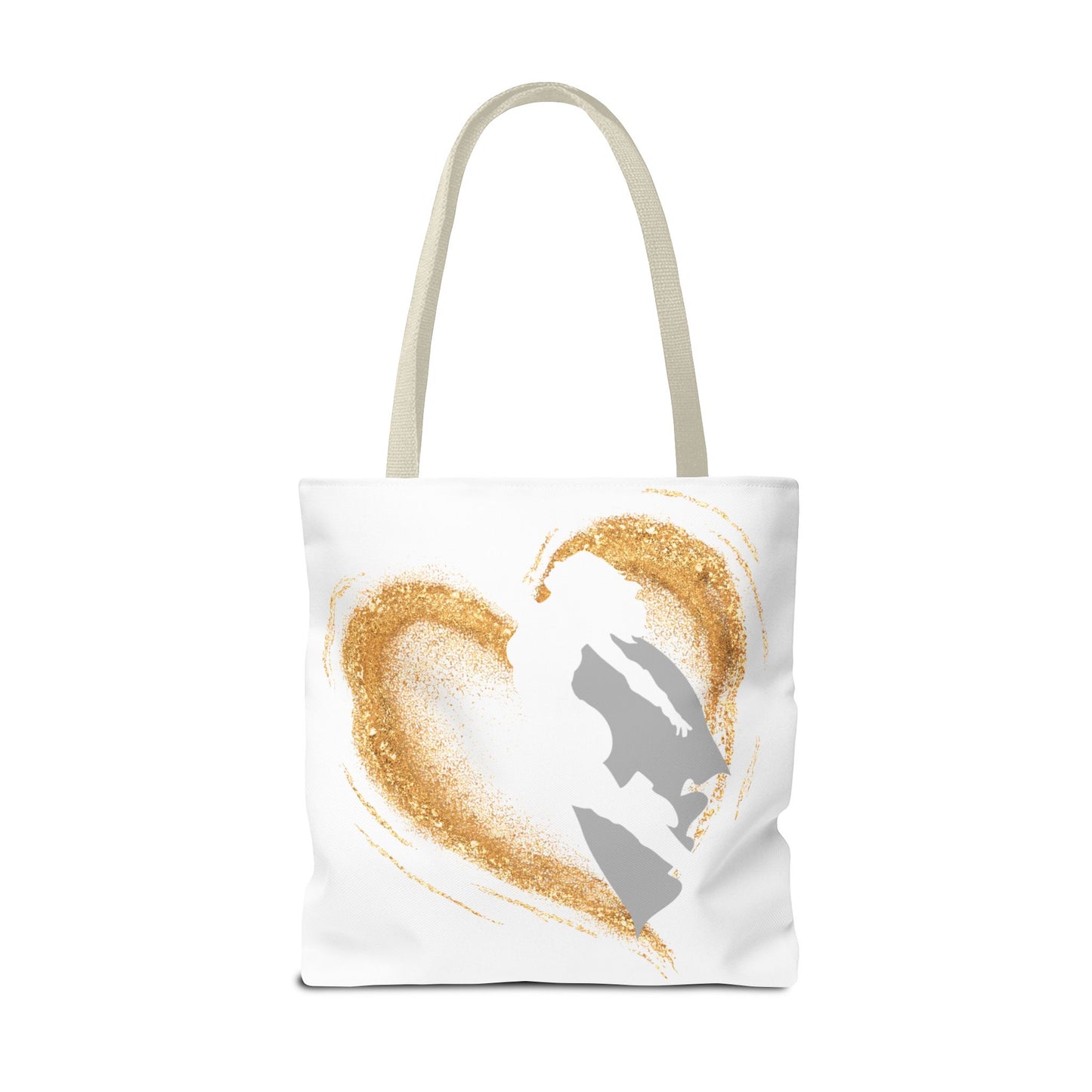 My Mom, My Hero Tote Bag - Heart Design for Mother's Day and Everyday Use