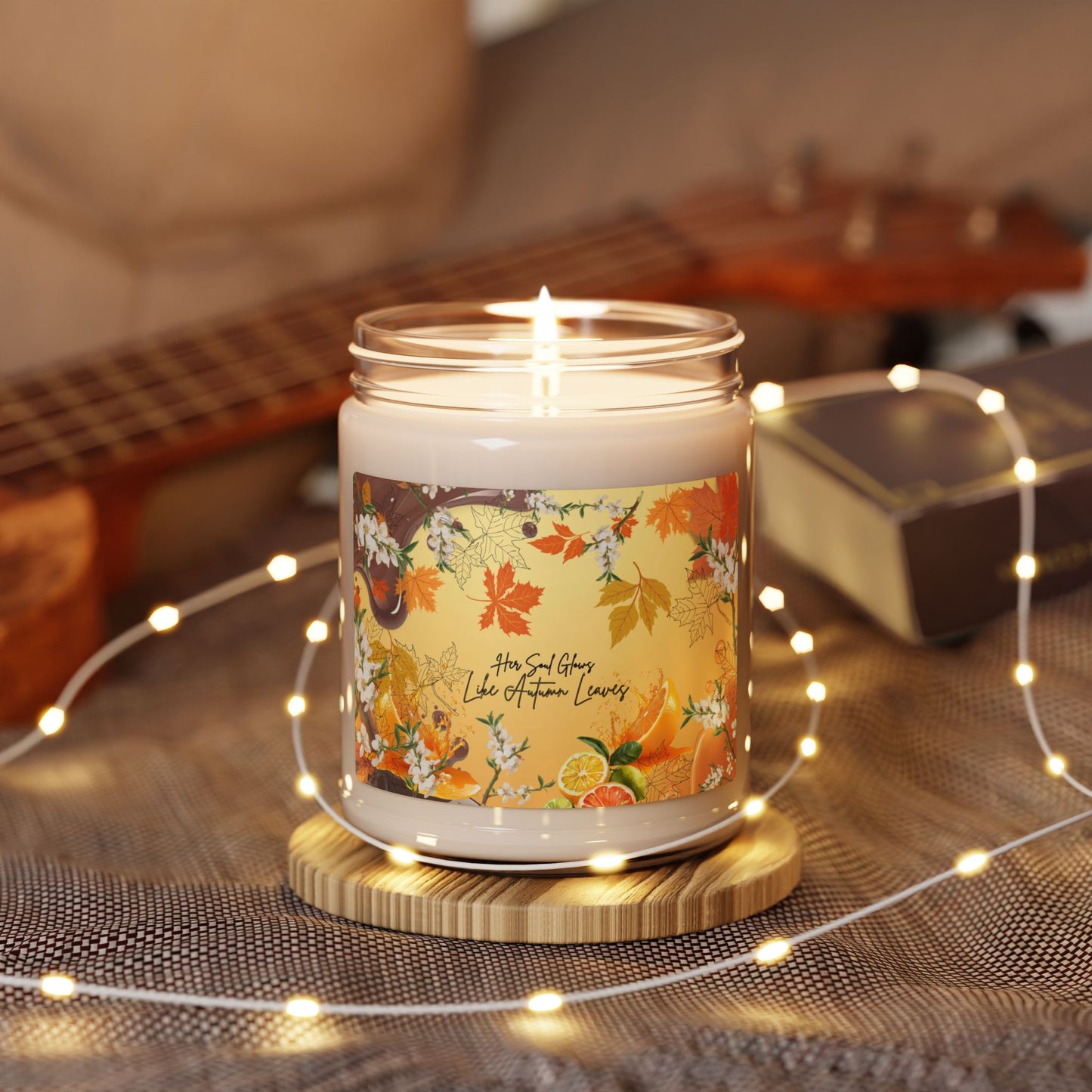 Autumn Leaves Scented Candle | Cozy Home Decor, Aromatherapy Gift, Fall Fragrance, Eco-Friendly Candle, Relaxation