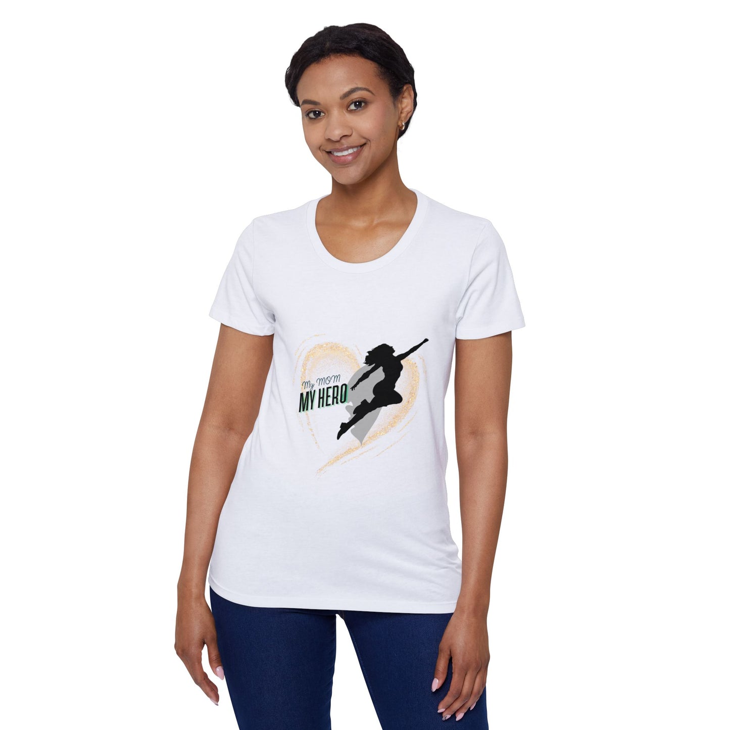 Hero Heart Organic Women's T-Shirt - Celebrate the Superwoman in Your Life