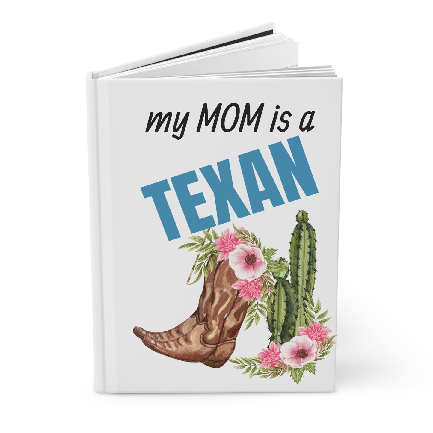 Texas MOM Hardcover Journal - Floral & Western Design