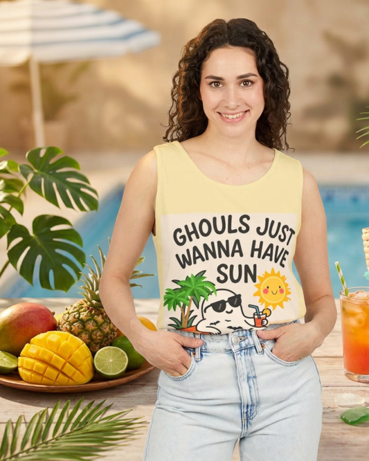 Embrace Summer with Ghouls Just Wanna Have Fun Cotton T-Shirts!