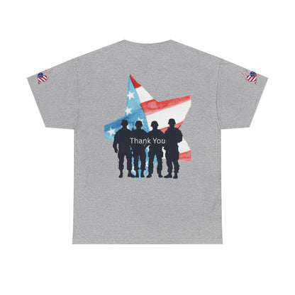 Memorial Day Tribute Tee, Unisex Cotton Shirt, Veterans Day Gift, Patriotic T-shirt, Remembrance Apparel