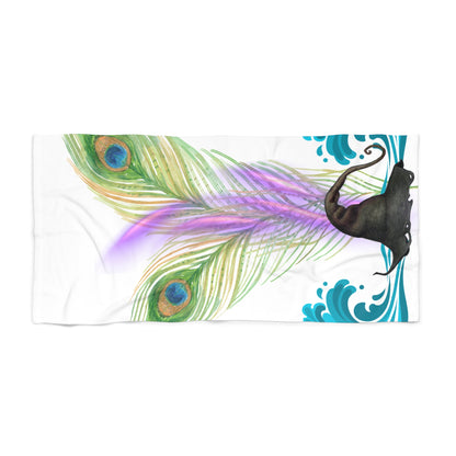 Hallowqueen Beach Towel – Colorful Boho Ocean Vibe