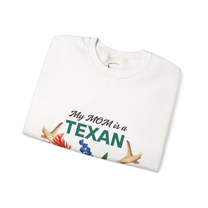Texas MOM Floral Crewneck Sweatshirt | Gift for Mother's Day or Texas Lovers
