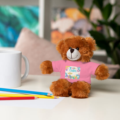 Happy Easter Stuffed Animal with T-Shirt