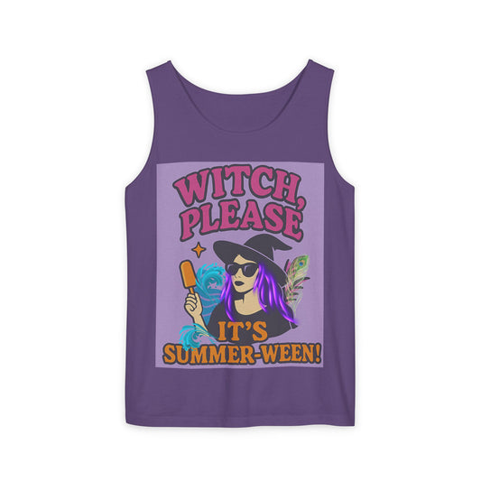 Witch Please Summer-Ween Tank Top, Unisex Summer Top, Boho Summer Apparel