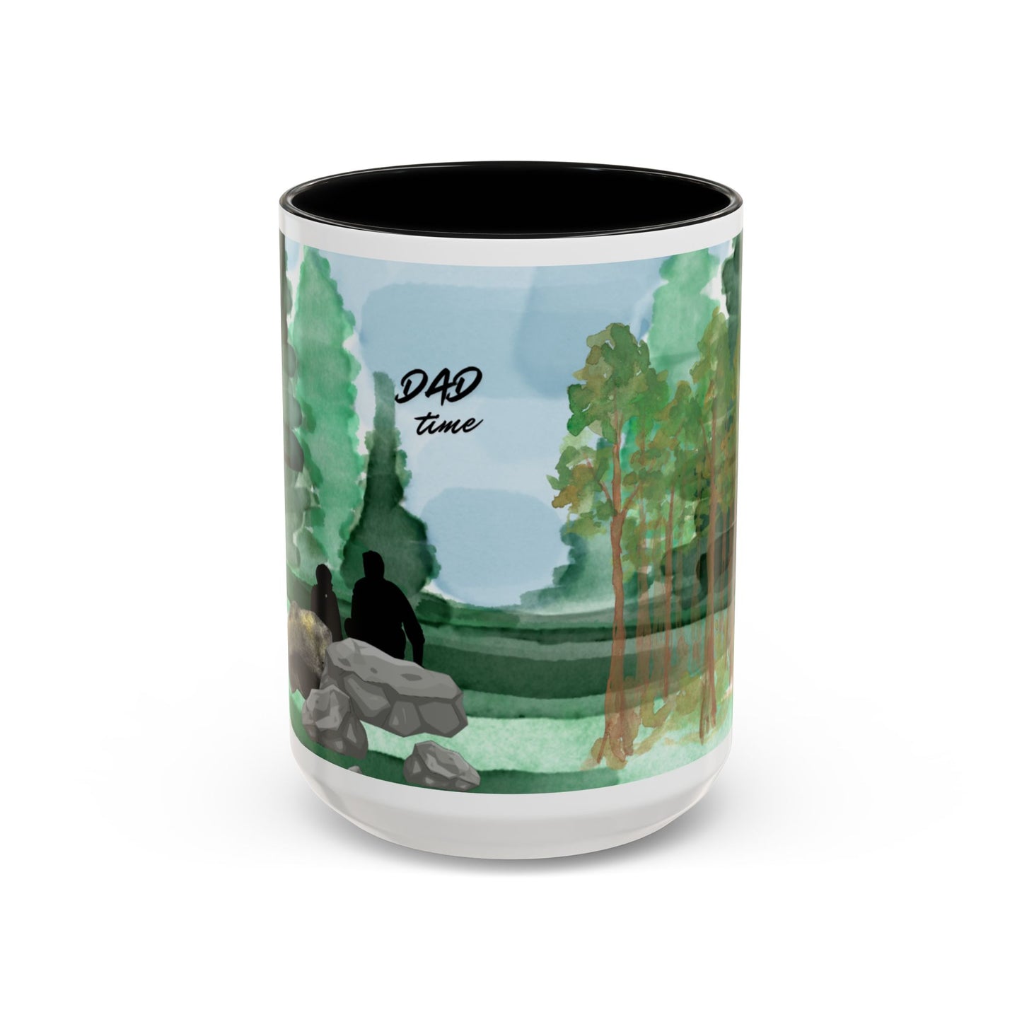 Dad Time Coffee Mug — Scenic Forest Father’s Day Accent Mug (11/15oz)