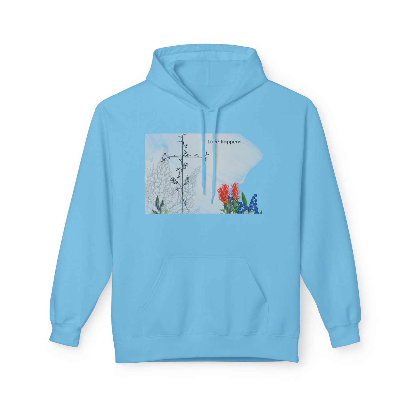Love Happens Unisex Fleece Hoodie - Comfort & Inspiration