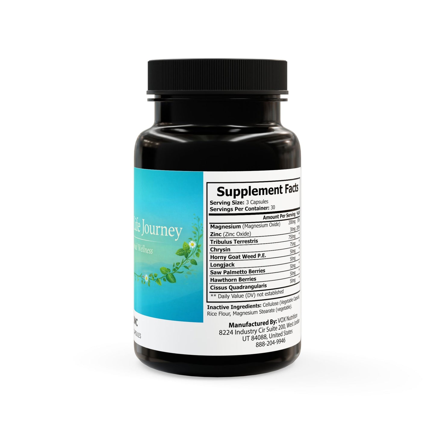 Magnesium Zinc Supplement (90 Capsules)