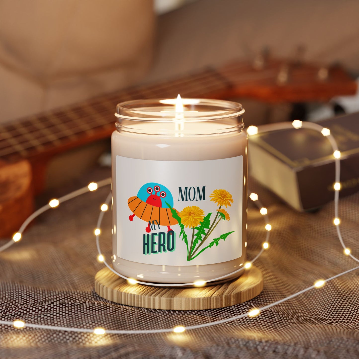"My Hero" Design, 9oz - Perfect Gift for Mother's Day- Scented Soy Candle