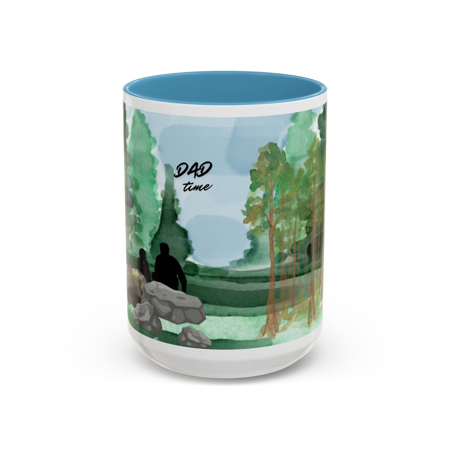 Dad Time Coffee Mug — Scenic Forest Father’s Day Accent Mug (11/15oz)