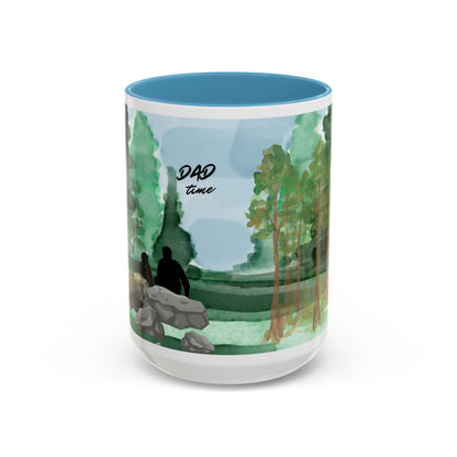 Dad Time Coffee Mug — Scenic Forest Father’s Day Accent Mug (11/15oz)