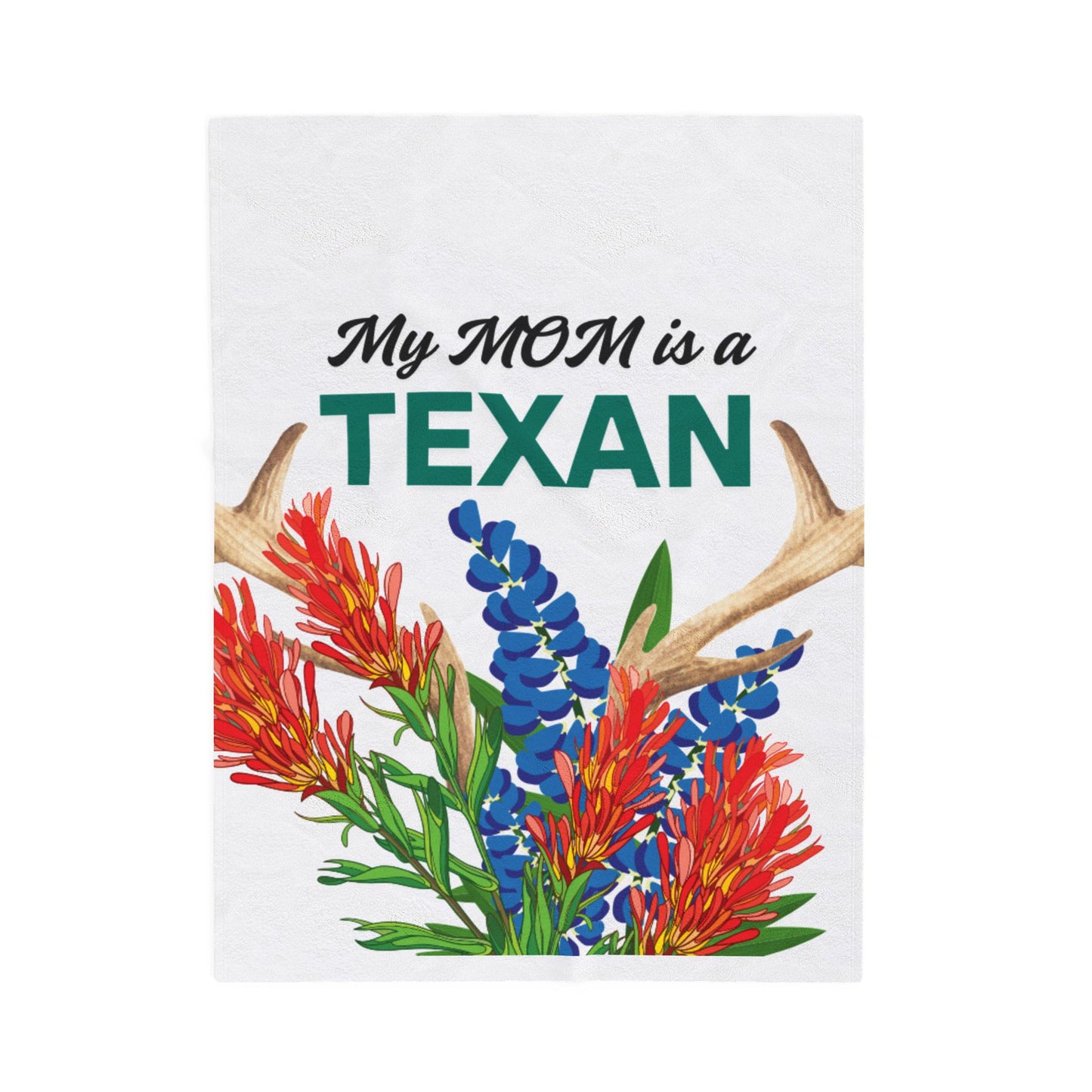 Texas MOM Floral Blanket for Moms