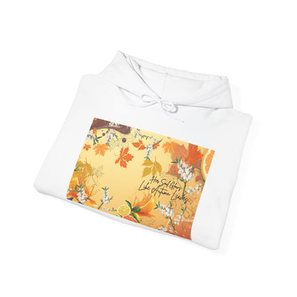 Whispering Maple Hooded Sweatshirt, Cozy Fall Hoodie, Unisex Sweatshirt for Nature Lovers, Perfect Gift for Thanksgiving, Leaf Print Sweatshirt