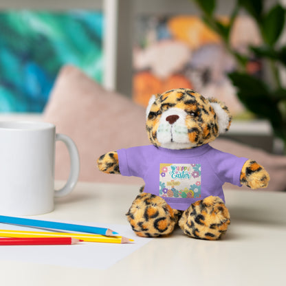 Happy Easter Stuffed Animal with T-Shirt