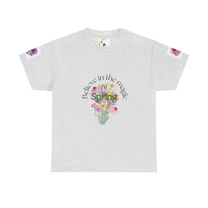 "Believe in the Magic of Spring" Unisex Heavy cotton Tee