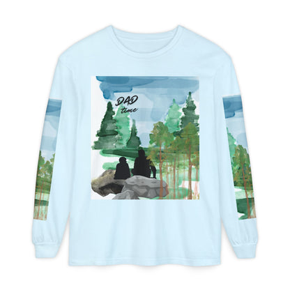 Dad Time Long Sleeve Tee — Father & Kids Nature Camp Shirt