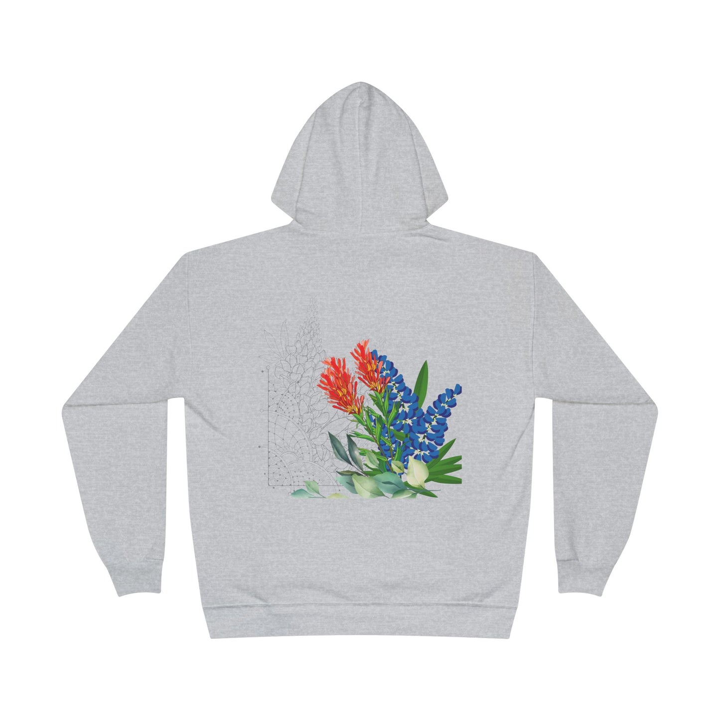 Love Happens Eco-Friendly Hoodie - Floral Design for Nature Lovers