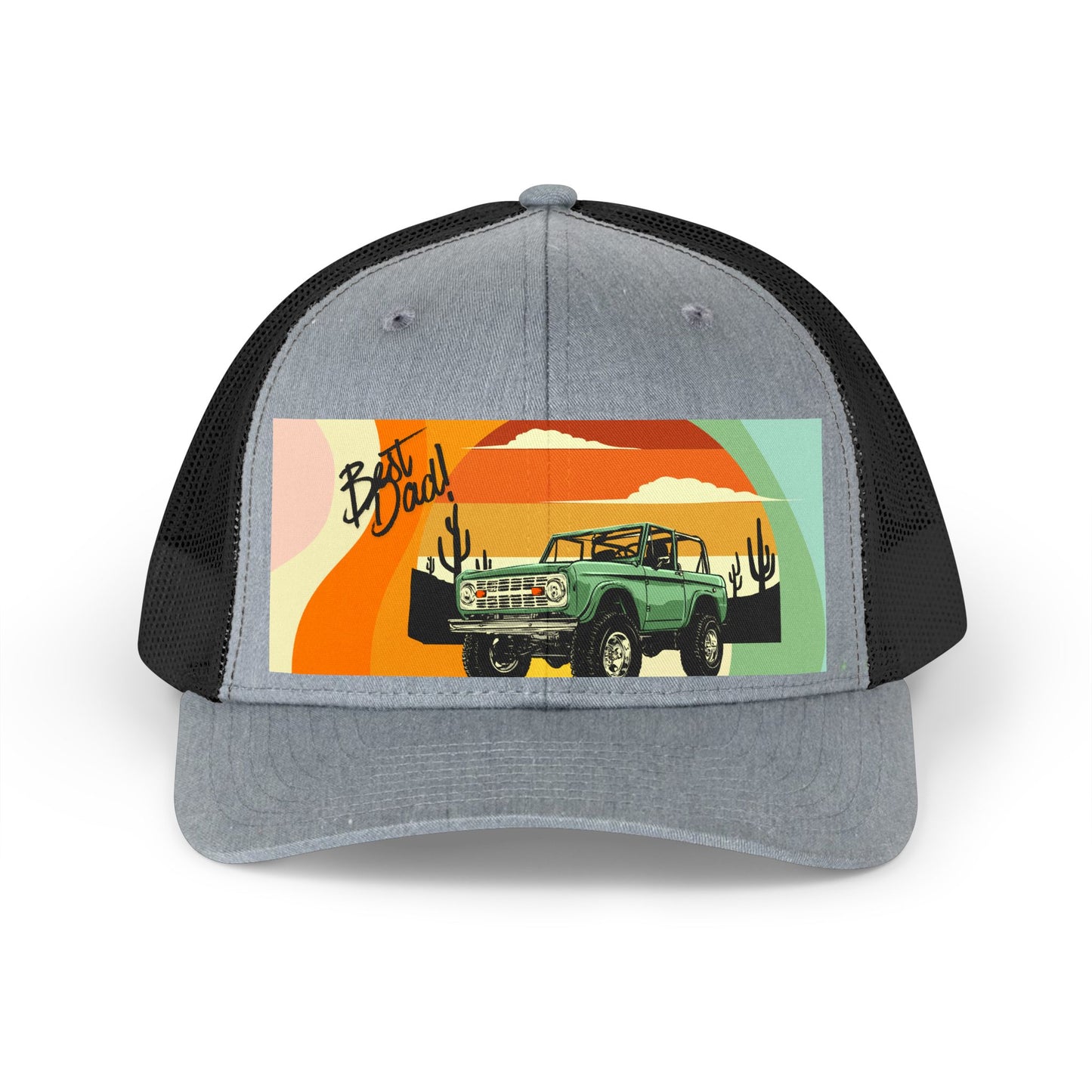 Retro Desert Truck Trucker Hat - 'Be Wild' Vintage Sunset Cap