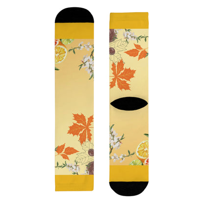 Whispering Maple Crew Socks - Cozy Everyday Essentials, Gift for Her, Stylish Footwear, Fun Accessories