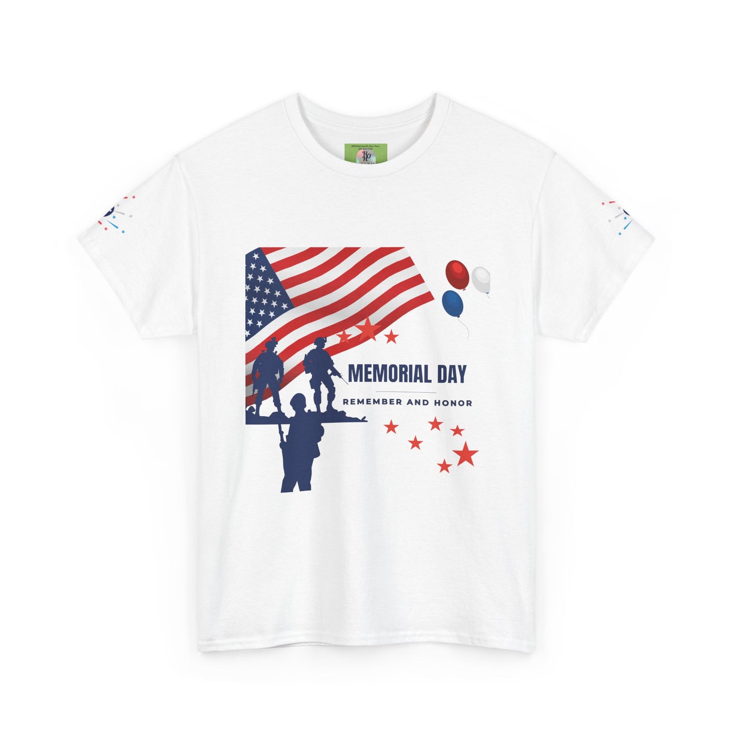 Memorial Day Tribute Tee, Unisex Cotton Shirt, Veterans Day Gift, Patriotic T-shirt, Remembrance Apparel
