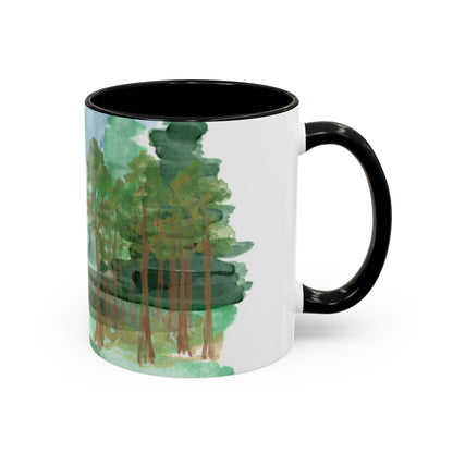 Dad Time Coffee Mug — Scenic Forest Father’s Day Accent Mug (11/15oz)