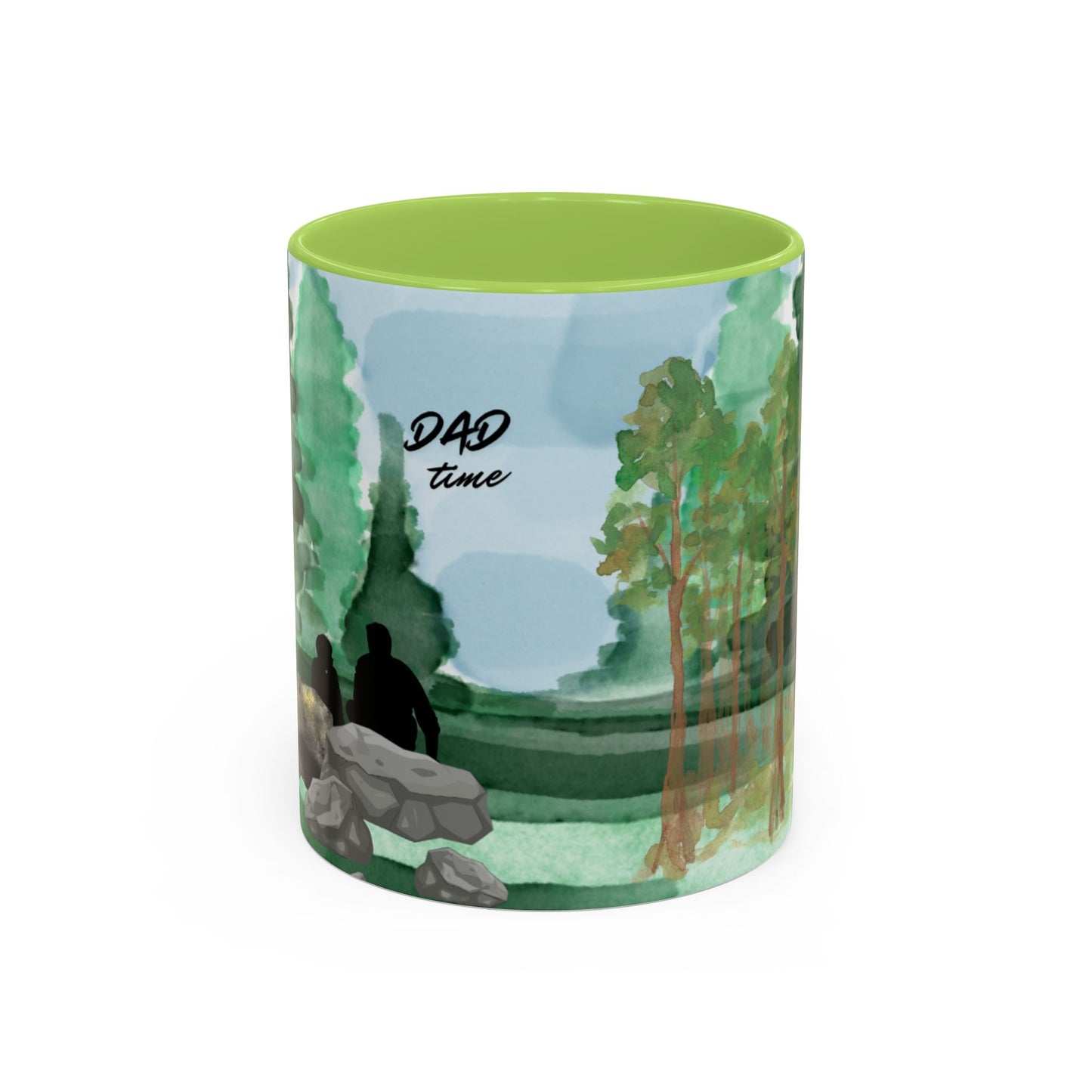 Dad Time Coffee Mug — Scenic Forest Father’s Day Accent Mug (11/15oz)