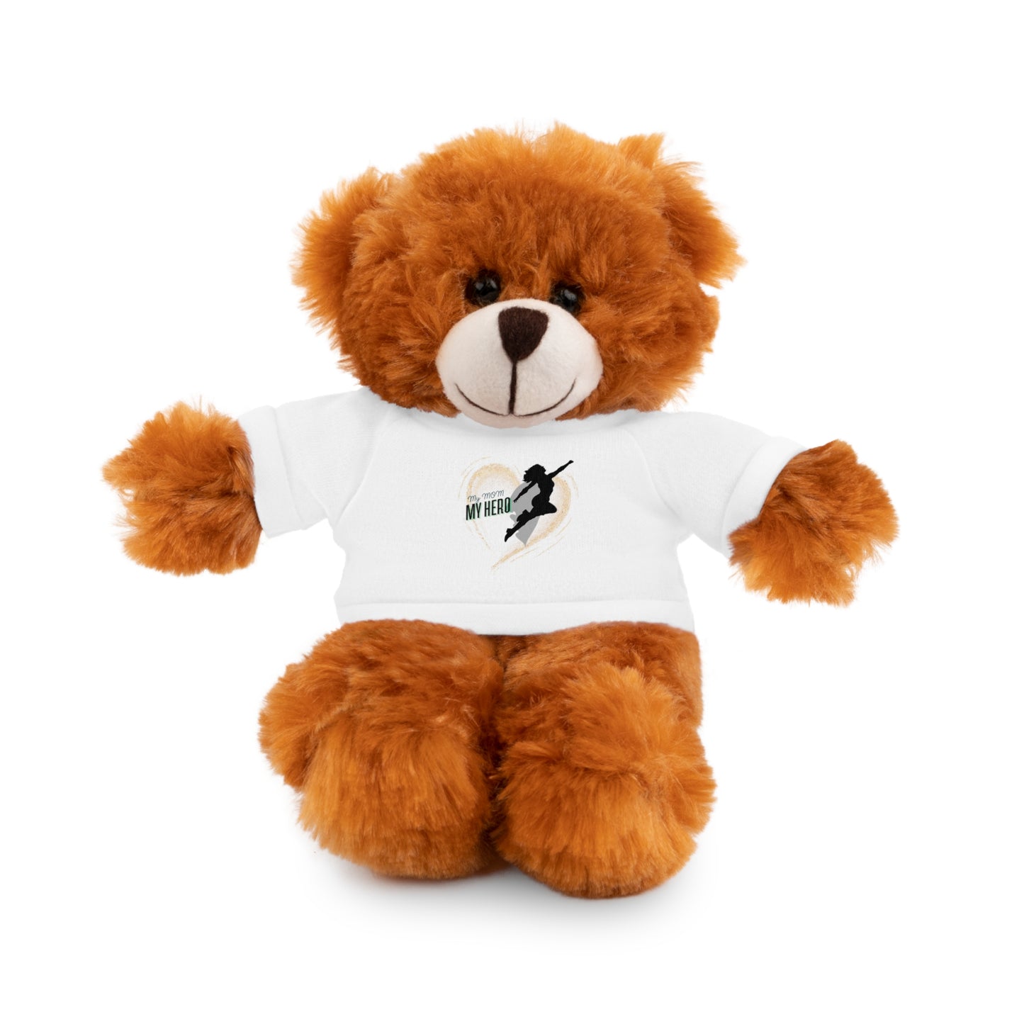 Hero MOM Stuffed Animal with T-Shirt – Customizable Gift for Kids & Collectors