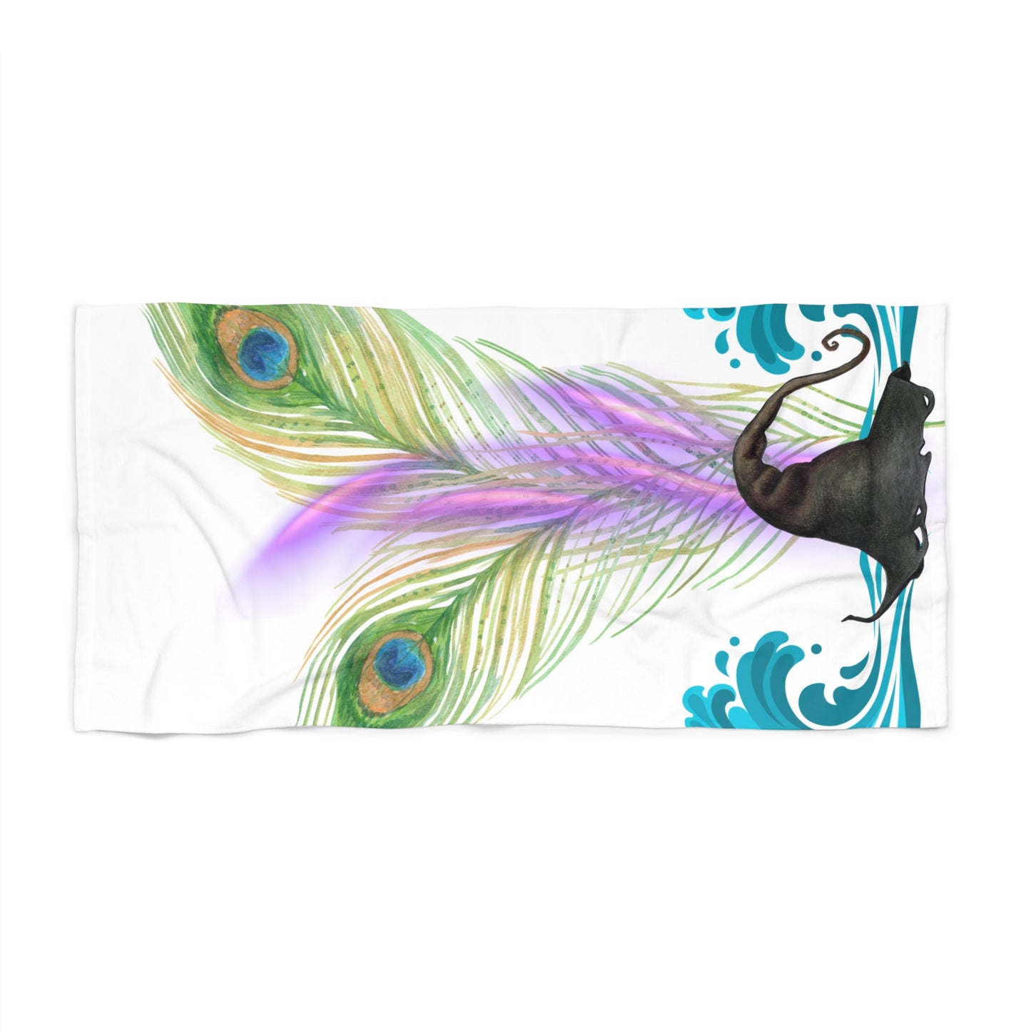 Hallowqueen Beach Towel – Colorful Boho Ocean Vibe