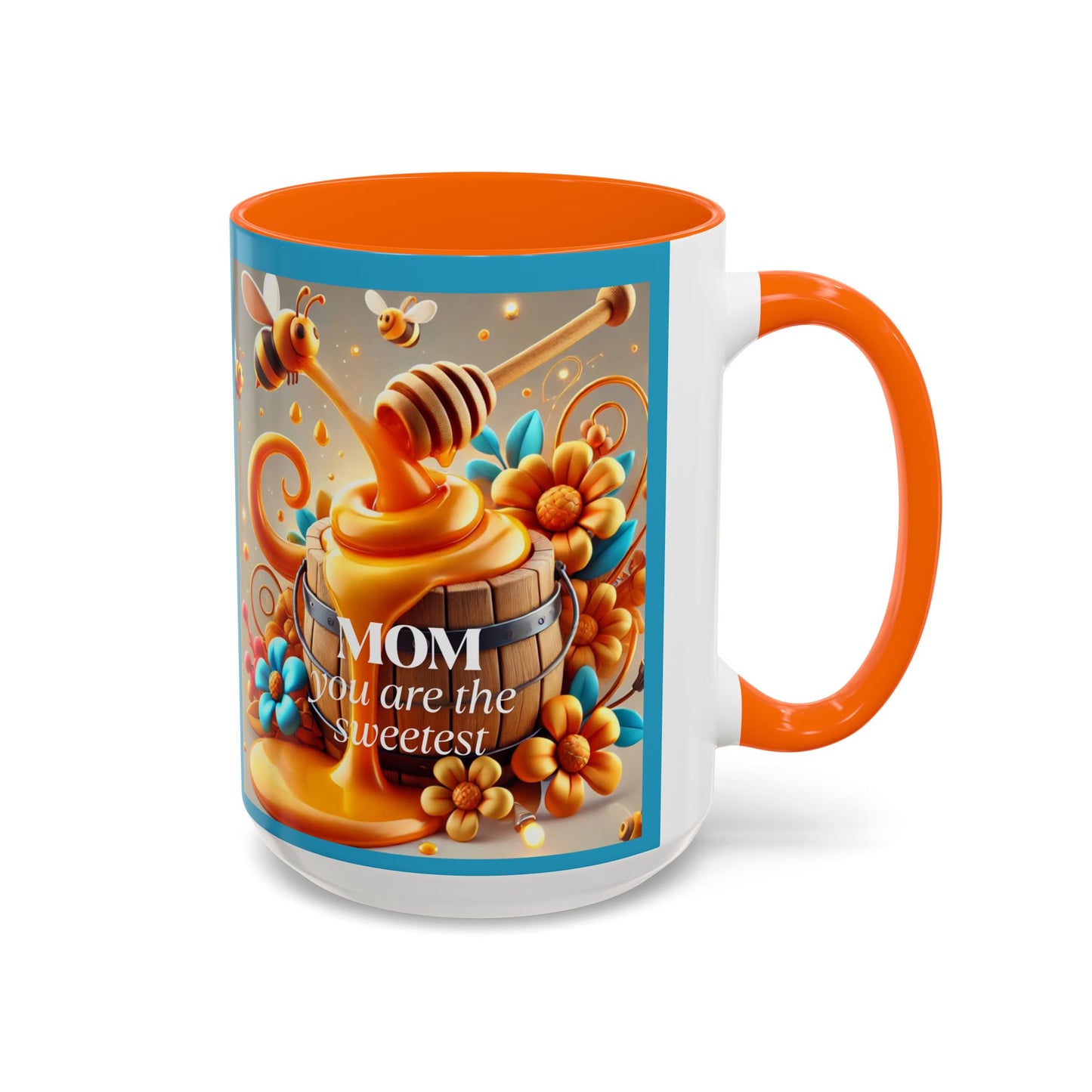 Sweetest Mom Coffee Mug - Bee & Honey Design - Perfect Gift for Mother's Day