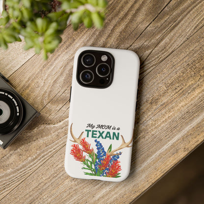 Texas MOM Phone Case - Tough & Stylish Floral Design