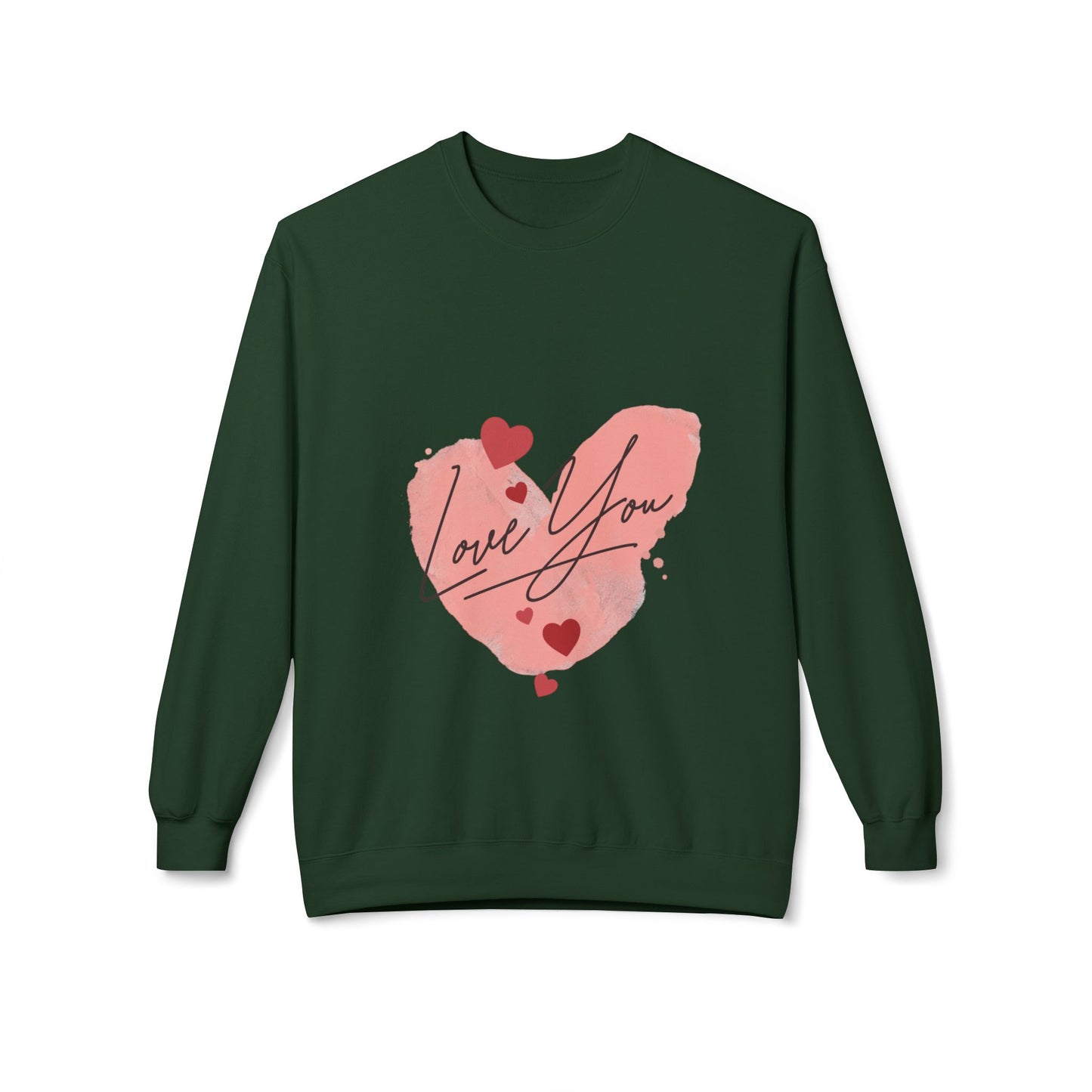 Love You Unisex Midweight Softstyle Fleece Crewneck Sweatshirt